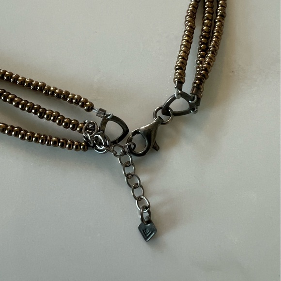 Silpada Bronze metallic glass necklace - Picture 5 of 5